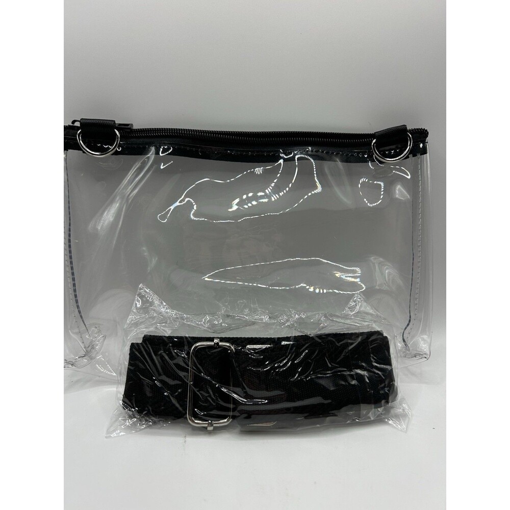 Clear Stadium Approved Cross Body Bag Black